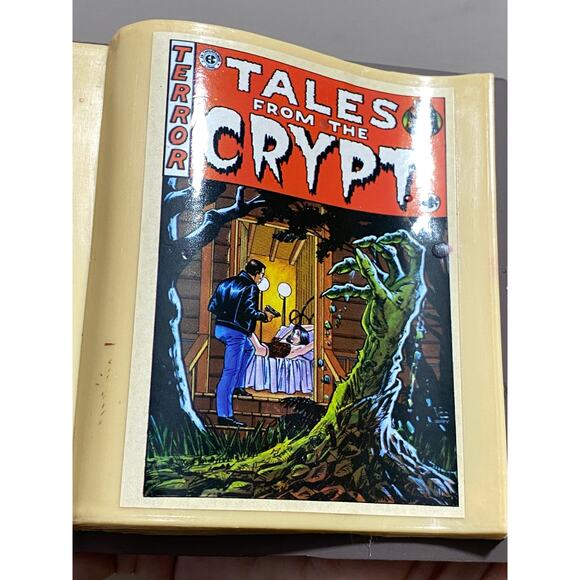 1996 Tales From The Crypt “Crypt Keeper” Light‑Up Candelabra **BOOK ONLY*** - Picture 3 of 11